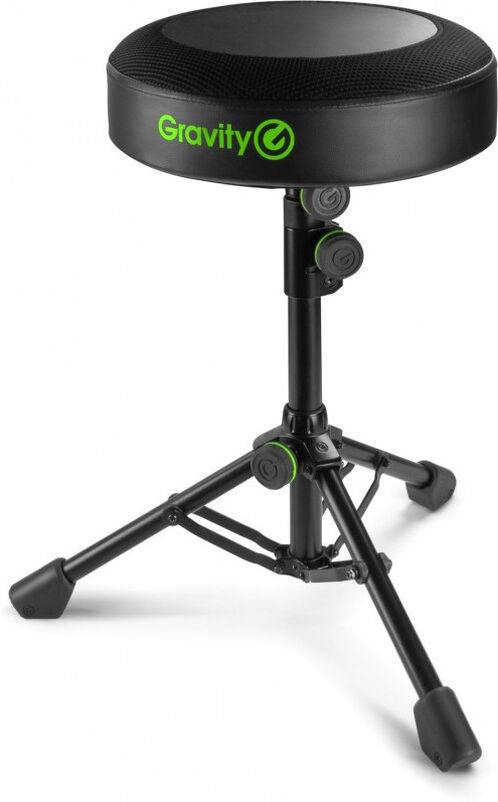Gravity Fd Seat 1 - Runder Musikerhocker Klappbar, Höhenverstellbar