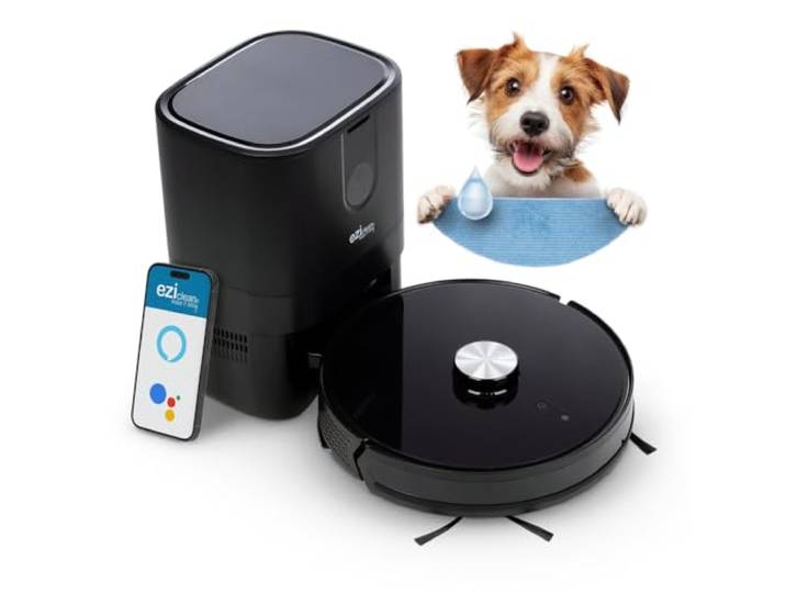 Aangesloten robotstofzuiger met eziclean® I-Bot Z7 Smart zuigbasis