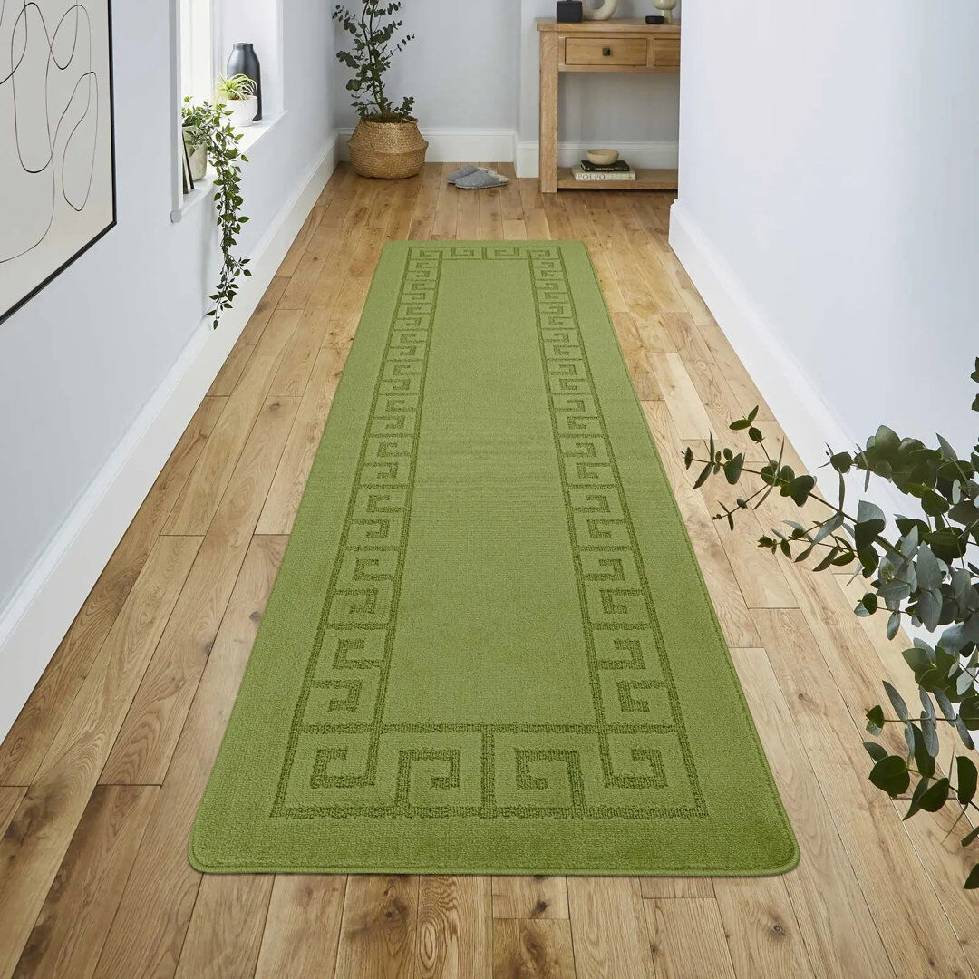 Quality & Style Geometric Area Rug Sage Rectangle 160 x 230 cm