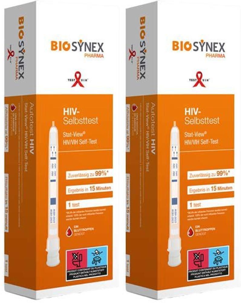 No Brand HIV VIH Selbsttest Blut 2x 2x1 St Test