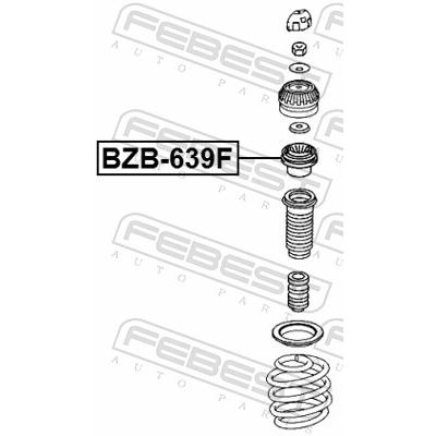 FEBEST Wälzlager, Federbeinstützlager BZB-639F Vorderachse für Mercedes