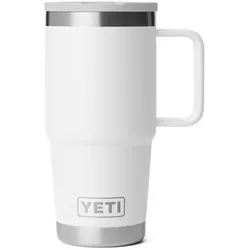 Yeti Rambler 20oz Reise-Trinkhalm-Tasse  591 ml weiß