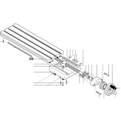 PROXXON 24303-25 Tisch für Kreuztisch KT400
