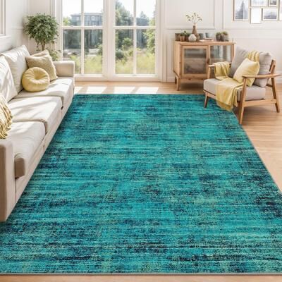Garvee Distressed Vintage Boho Washable Area Rug