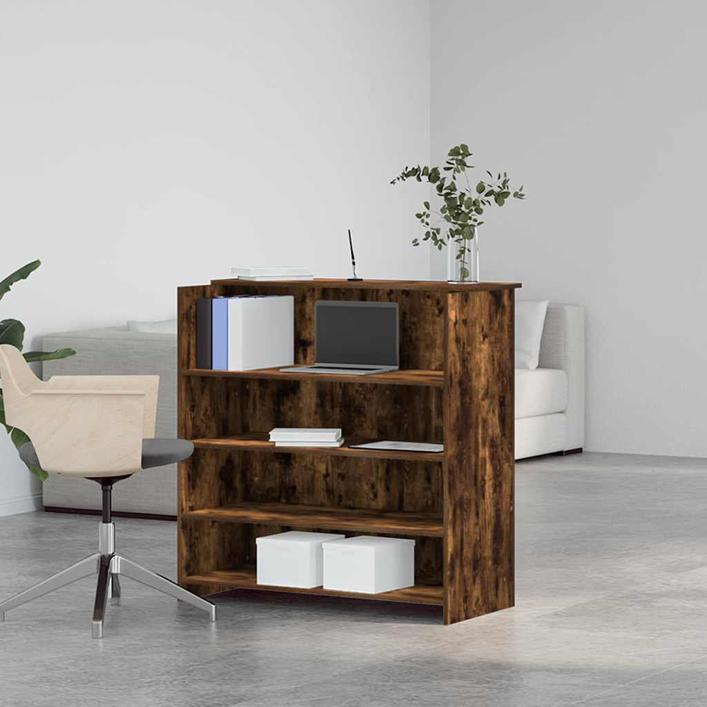 Latitude Run Azha Standing Desk Smoked Oak