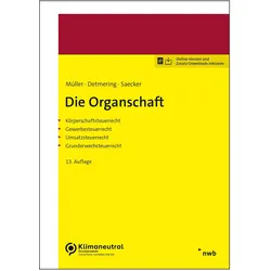 Die Organschaft, Fachbücher von Christian Saecker, Marcel Detmering, Thomas Müller