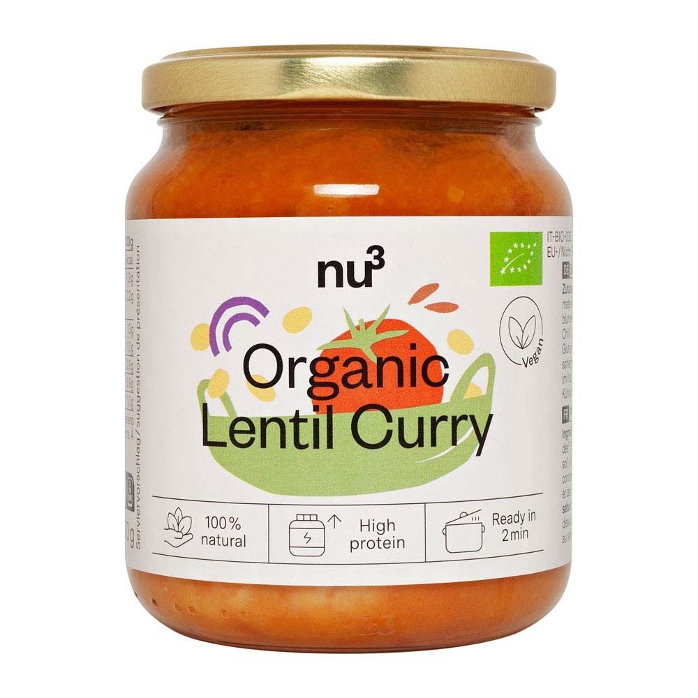 nu3 Organic Lentil Curry 370 g Fertiggericht