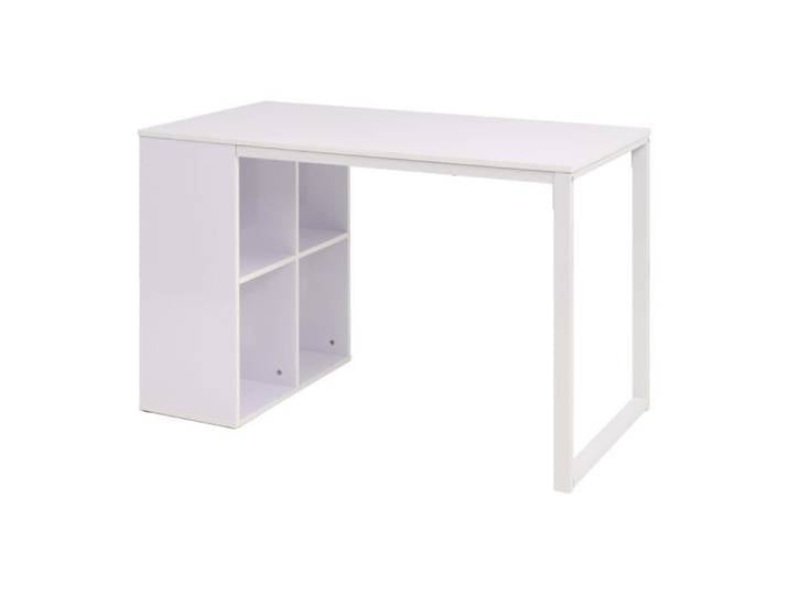 Table d'écriture 120 x 60 x 75 cm Blanc