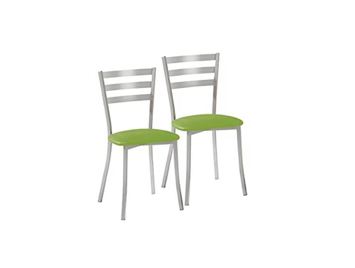 ASTIMESA SCRRVE 2 Küchenstühle, Metall, Grün, Sitzhöhe 45 cm