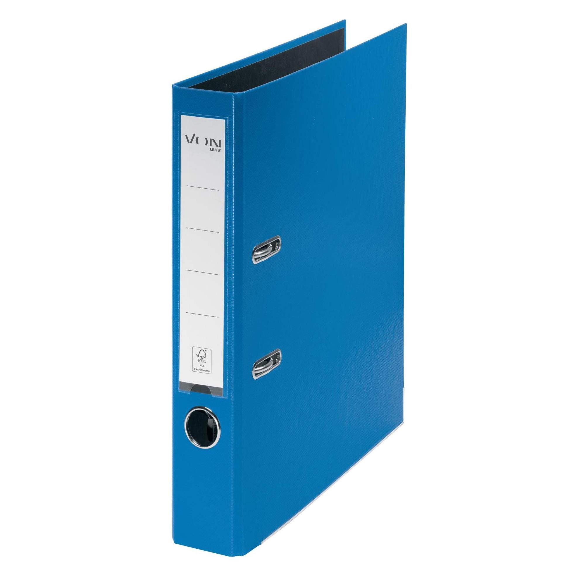 von Ordner mit PP/Papier, 5 cm, Blau (A4, 50 mm, 1 Stk.) (1056-00-35)
