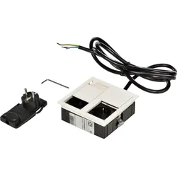 Kopp 939633016 VersaHIT Dual - 2 Schutzkontaktsteckdosen, Farbe: weiß matt