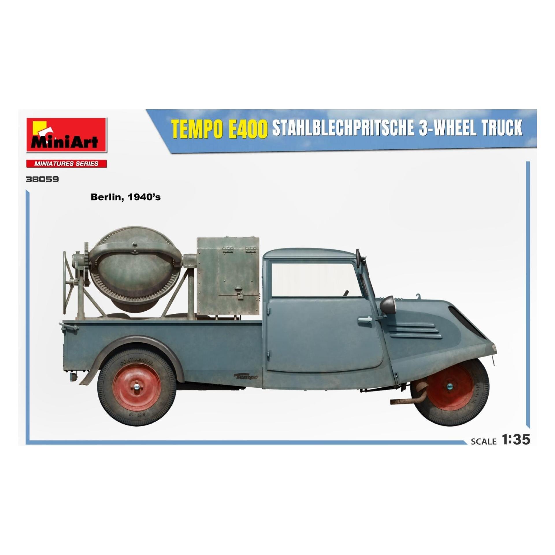 Other 1:35 Tempo E400 Stahlblechpritsche 3-Rad (550038059)
