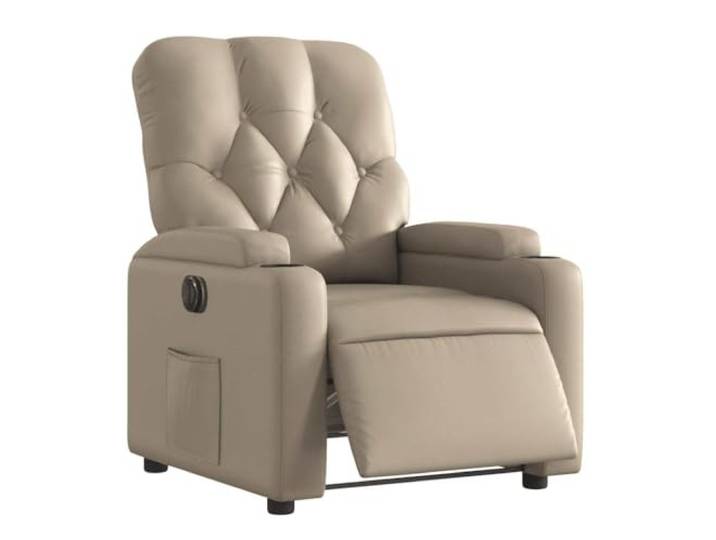 vidaXL Relaxsessel Elektrisch Cappuccino-Braun Kunstleder