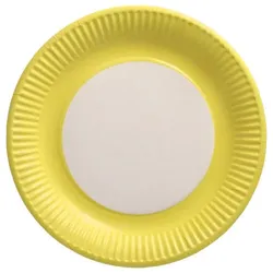 Papstar Pappteller Ø 23 cm gelb, 25 x 20 Stück