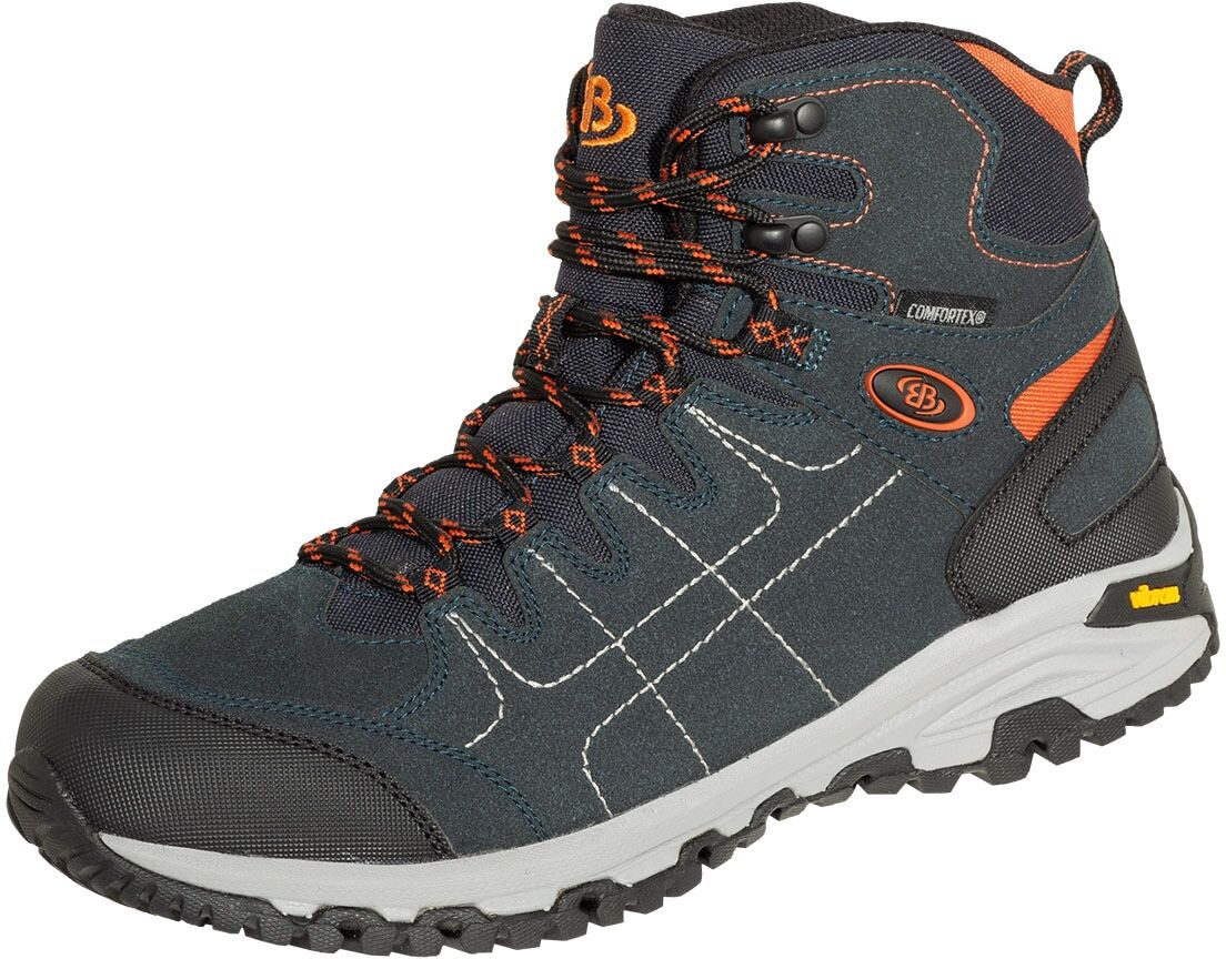 Wanderschuh BRÜTTING "EB Mount Shasta high", Herren, Gr. 38, blau (marine, orange), Obermaterial: 100% Synthetik synthetic., Schuhe Wanderschuh