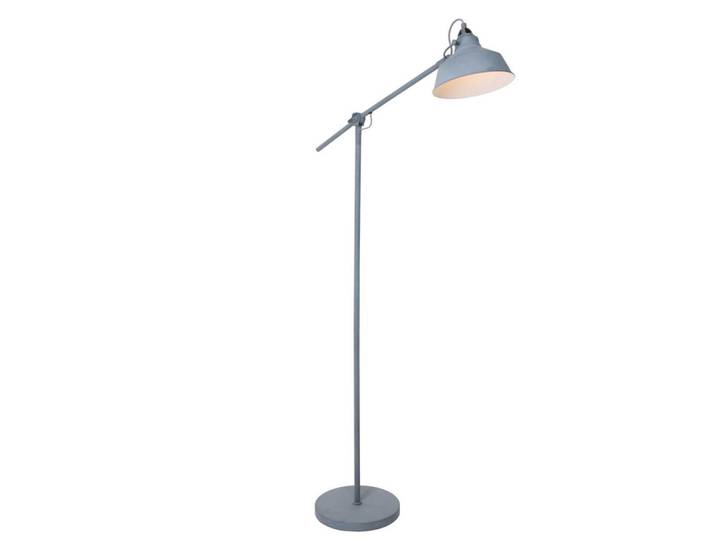 Bogenleuchte, Grau, Metall, 28x130x65 cm, drehbar, höhenverstellbar, Lampen & Leuchten, Innenbeleuchtung, Stehlampen, Stehlampen