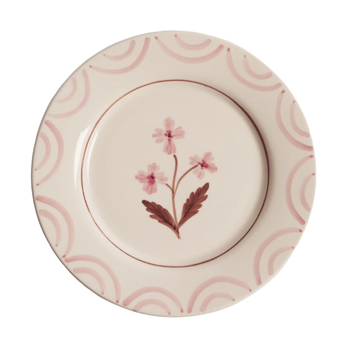 Pick a Poppy Cottage Flower bord Lichtroze, diameter: 28 cm