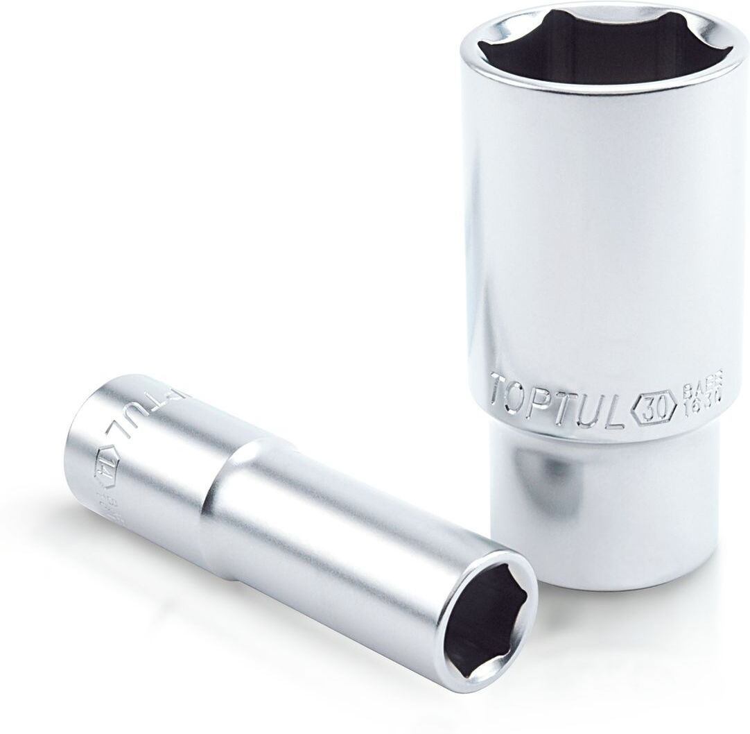 Toptul Set di bussole 3/8 pollici 6-kant (7-17, 19, 21 mm)