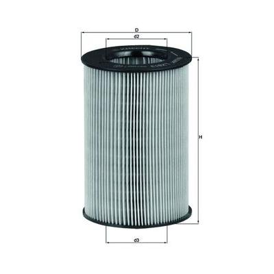 MAHLE Luftfilter LX 813 Filtereinsatz 135mm für Mercedes SMART