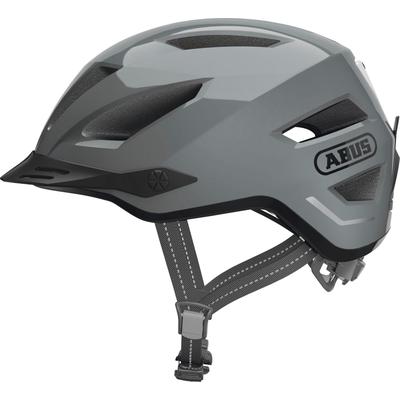 Fahrradhelm ABUS "PEDELEC 2.0" Gr. M, grau, Helme, M Kopfumfang: 52cm - 57cm, glänzend, unifarben