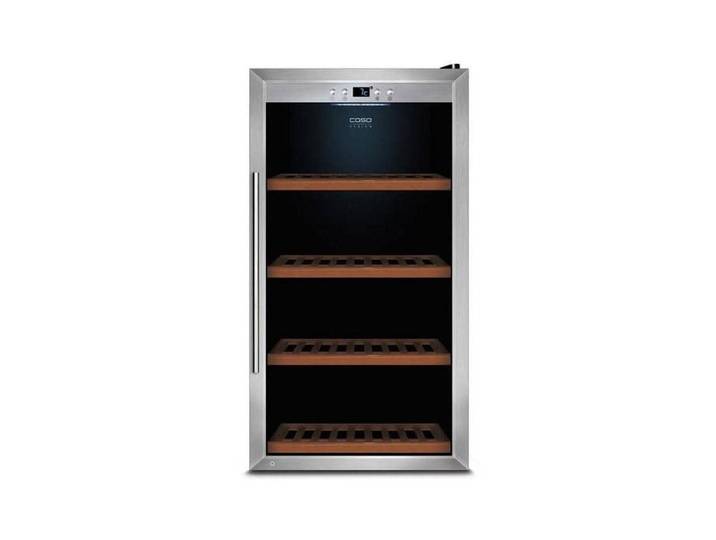 CASO Weinkühlschrank WineSafe 75 Silber, Rechts , Energieeffizienz: G, silber (silberfarben), B:59,5cm H:102,5cm T:63cm, Weinkühlschränke, Holzart: Buche (Deutschland), Weinkühlschrank