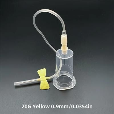 Uplift Picks Disposable Butterfly Blood Collection Needle Set For Veterinary Pet Care yellow