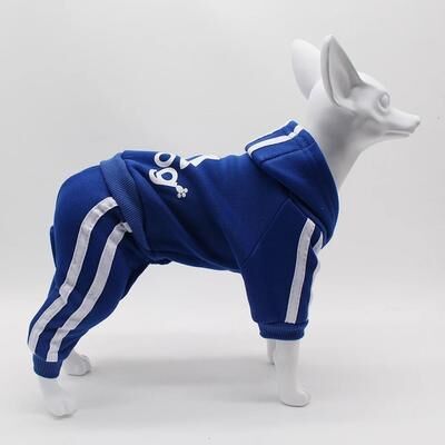 Uplifted Finds Adidog Dog Jumpsuit Sports Suit For Small Dogs xl blue