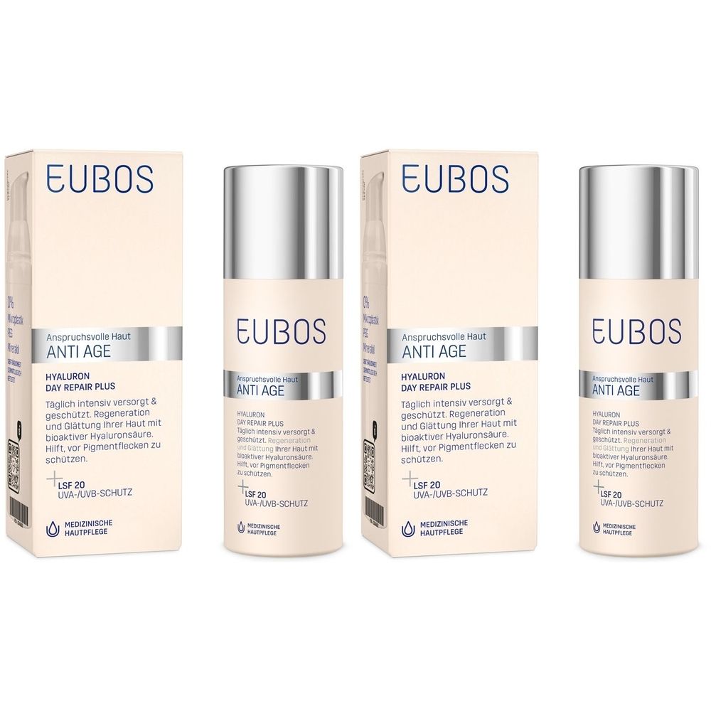 Eubos Hyaluron Day Repair plus Creme LSF 20 2x 2x50 ml