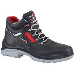 U-Power, Sicherheitsschuhe, Sicherheitsstiefel Devastate Grösse 44 schwarz/rot S3 SRC RS EN ISO 20345 vollnarbiges Leder (S3, 44)