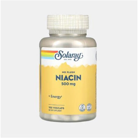 SOLARAY NIACIN 500mg 100 CAPSULAS