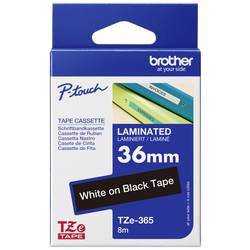 Schriftband Brother TZe TZe-365 Bandfarbe: Schwarz Schriftfarbe:Weiß 36 mm 8 m TZE365