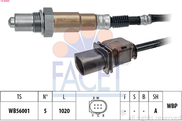 Facet Lambdasonde 108400 Für Daf Alfa Romeo Porsche Man