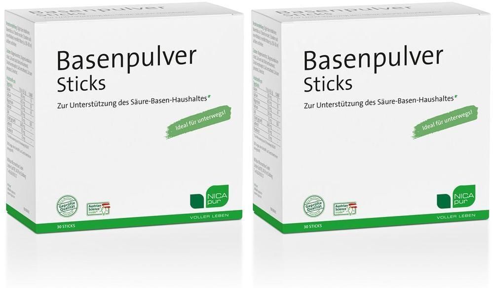Nicapur Basenpulver Sticks 2x 2x30 St Pulver