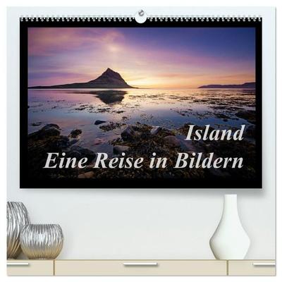 Island - Eine Reise in Bildern (hochwertiger Premium Wandkalender 2027 DIN A2 quer), Kunstdruck in Hochglanz