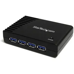 StarTech 4 PORT SUPERSPEED USB 3.0 HUB (USB-B, 4 Ports), Dockingstation + USB Hub, Schwarz