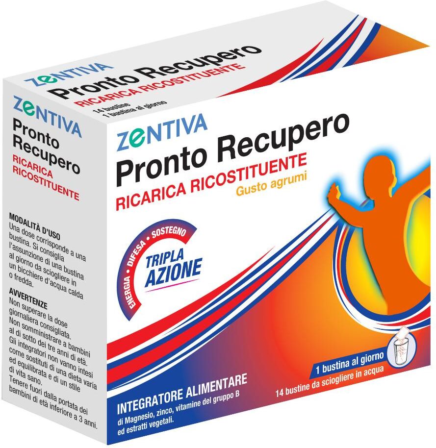 ZENTIVA ITALIA Srl Zentiva Pronto Recupero 14 Bustine Integratore Alimentare Energizzante