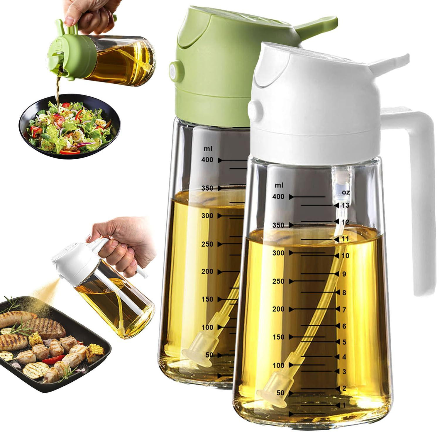 Solidchoice Oliesprayer en gietfles voor de keuken – 470ml multifunctionele olieflacon