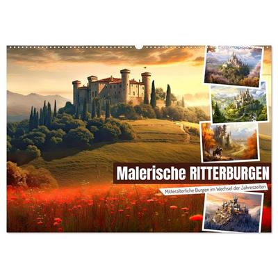 Malerische Ritterburgen (Wandkalender 2026 DIN A2 quer), CALVENDO Monatskalender