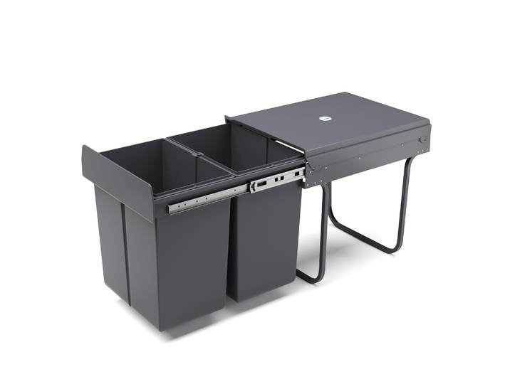Abfalleimer 2 Fächer 40L