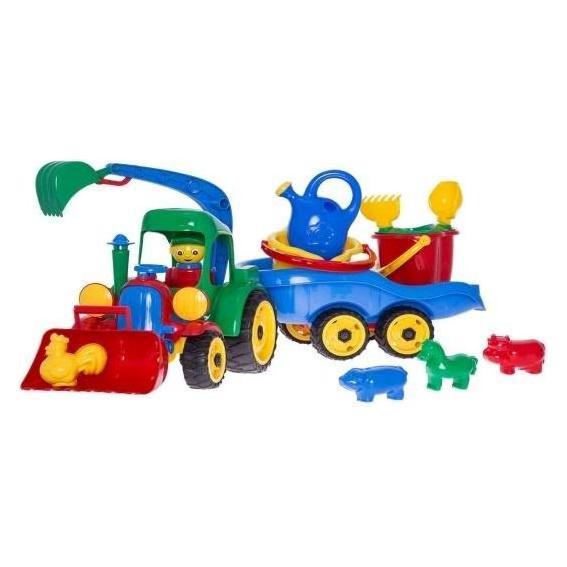 Teka Bagger mit Anhänger und Mini-10-teiliges Set (47996663)