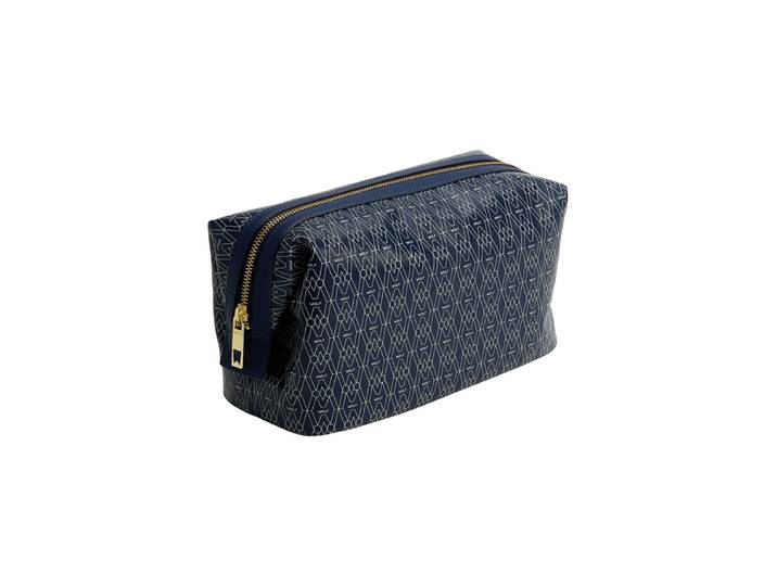 Necessaire „Signature“ Leder Blau WOLF