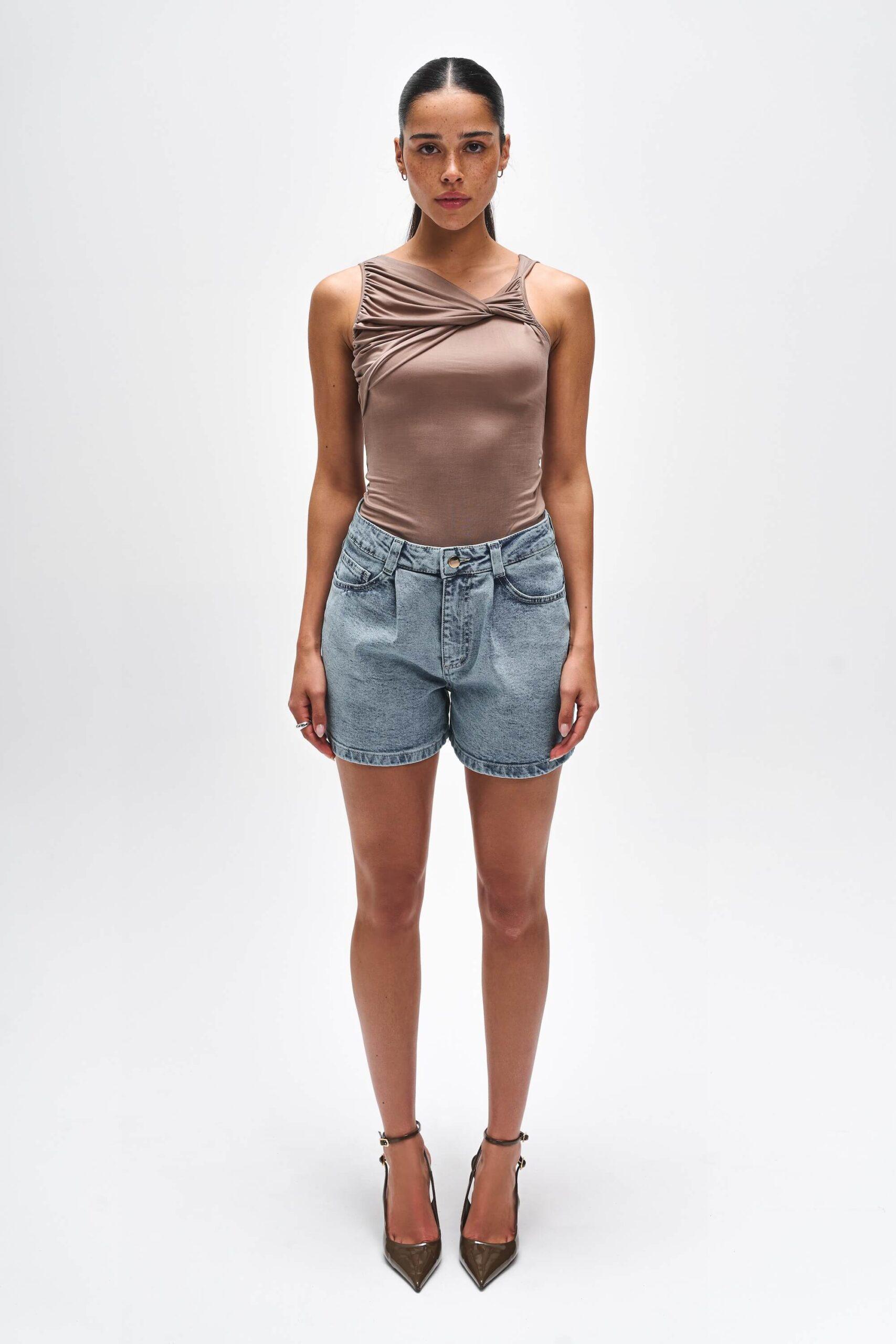 BENU Mokka cupro blouse