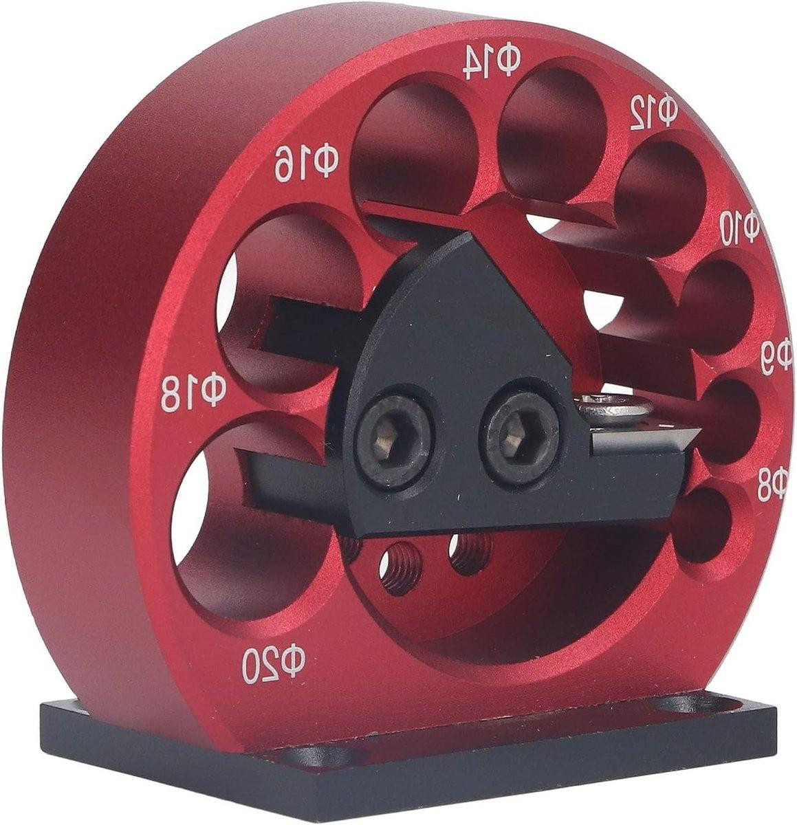 Markenlos Deuvelmachine met 8 gaten en aluminium behuizing, rood