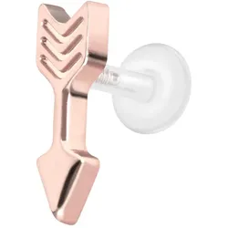 PTFE Labret mit Innengewinde + Titan-Aufsatz PFEIL