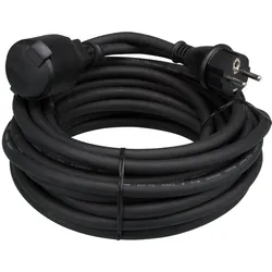 Velleman, Verlängerungskabel, GUMMI-VERLÄNGERUNGSKABEL - 25 m - 3G2.5 (25 m, CEE 7/5)