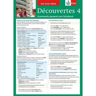 Découvertes 4 - Auf einen Blick Grammatik, Taschenbuch von Ursula Bachhausen, Klett Lerntraining bei PONS Langenscheidt GmbH