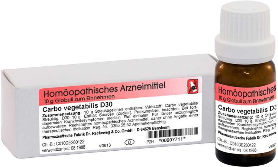 Carbo Vegetabilis D30 Globuli 10g