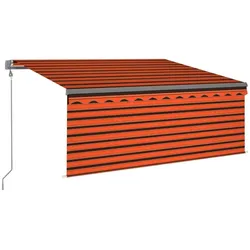 vidaXL Markise Automatisch mit Rollo LED Windsensor 3,5x2,5m