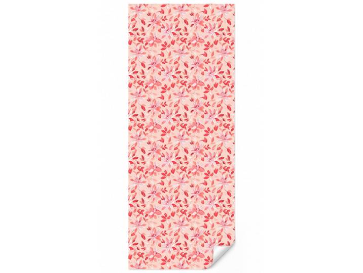 OnlyWow Tapete - Botanisch - Blumen - Rot - 120x280 cm, Koralle, Papier, Rechteckig, 120x280 cm, Tapeten & Wandverkleidungen, Vliestapeten