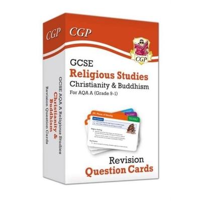 GCSE AQA A Religious Studies: Christianity & Buddhism Revision Question Cards, Gebundene Ausgabe von Cgp Books, CGP Books, 978-1-78908-573-0